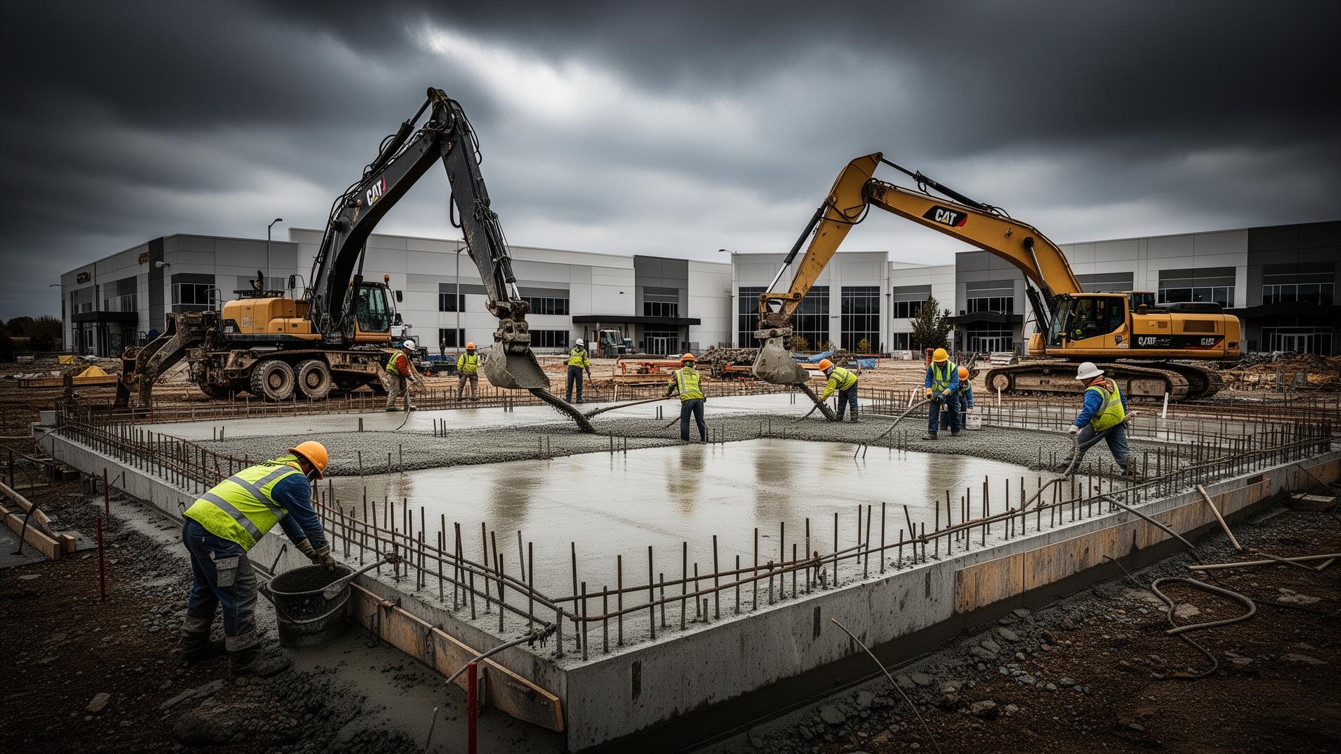 Chantier de béton Pro Béton Structure